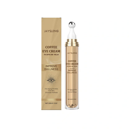 Caffeine firming eye cream in 5cm container with 20g formula for under-eye puffiness and hydration