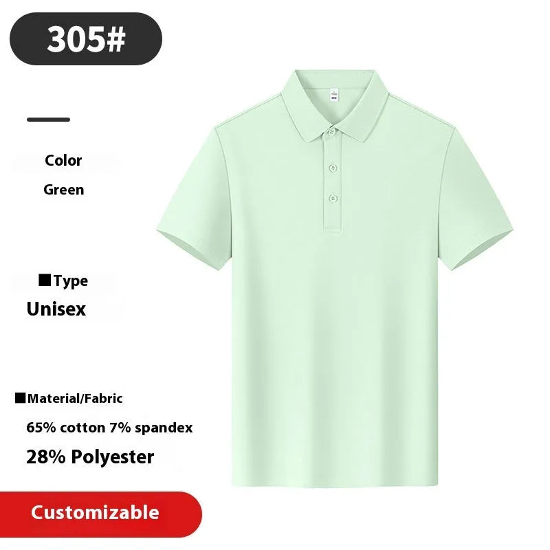 Collared short-sleeve polo shirt in long-staple cotton, loose fit with side slit, solid colour summer top