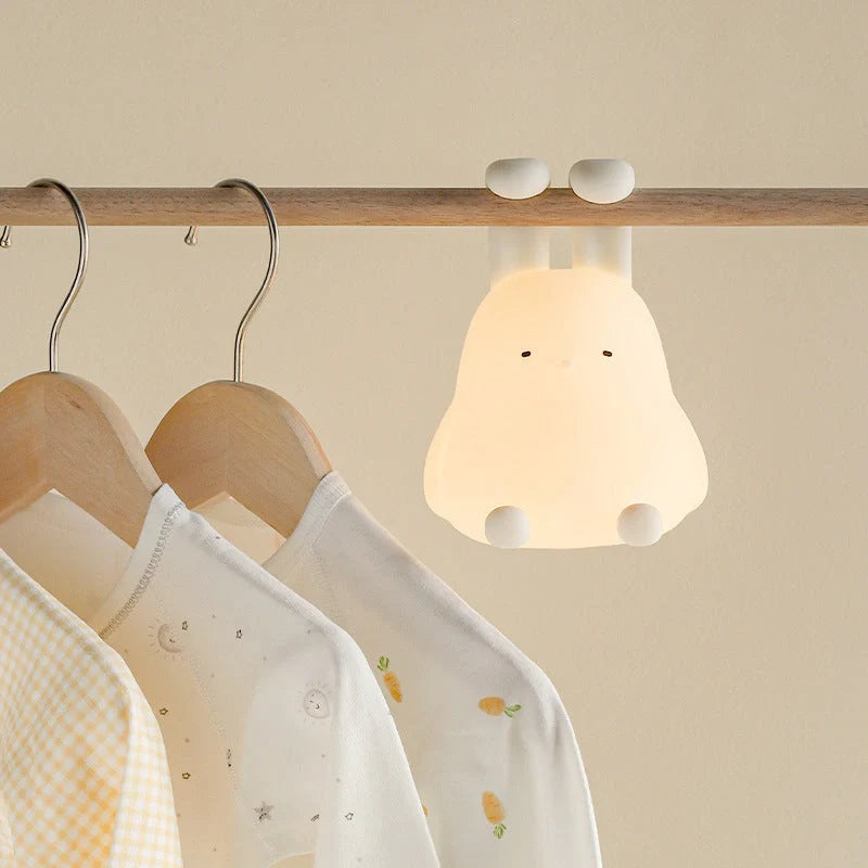 Cute Rabbit Mood Light with dimmable LED for children's rooms