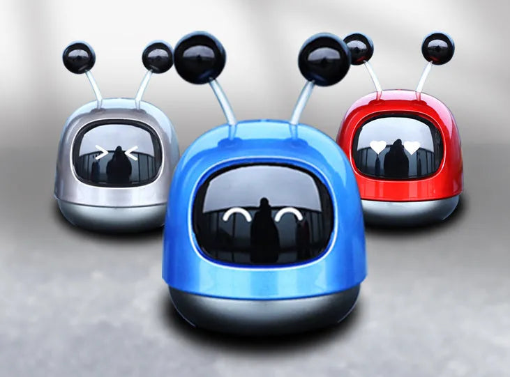 Robot car shaped vent mounted aromatherapy diffuser for vehicles with 40ML fragrance gel capacity
