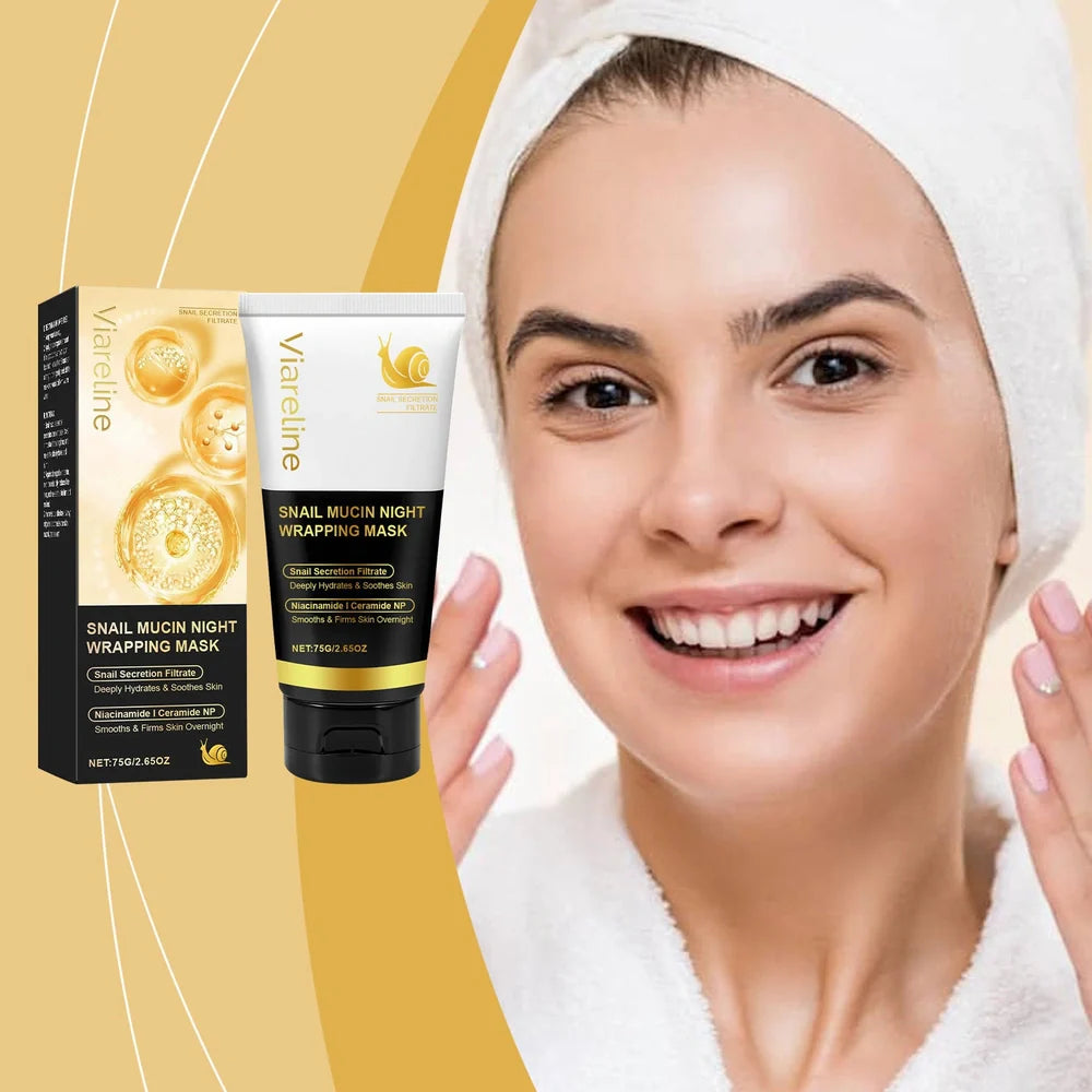 Single-use snail mucus tearing mask with 75g formulation for skin nourishment