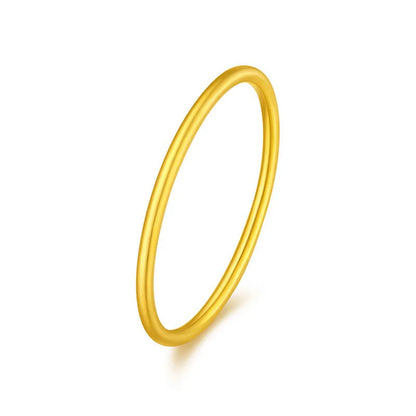 Gold-plated brass women's ring showing twist and simple bracelet styles in matte and glossy finishes.