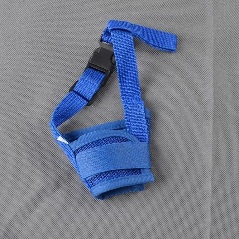 Adjustable plastic dog muzzle in various colours and sizes for behaviour management