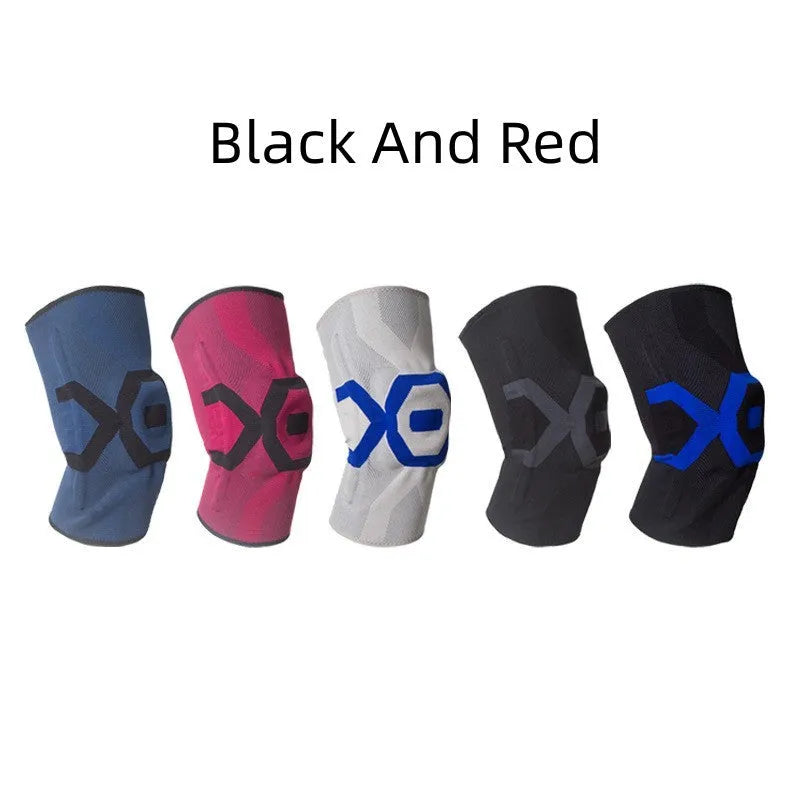 Men's silicone knee pads for running and cycling protection in multiple colour options