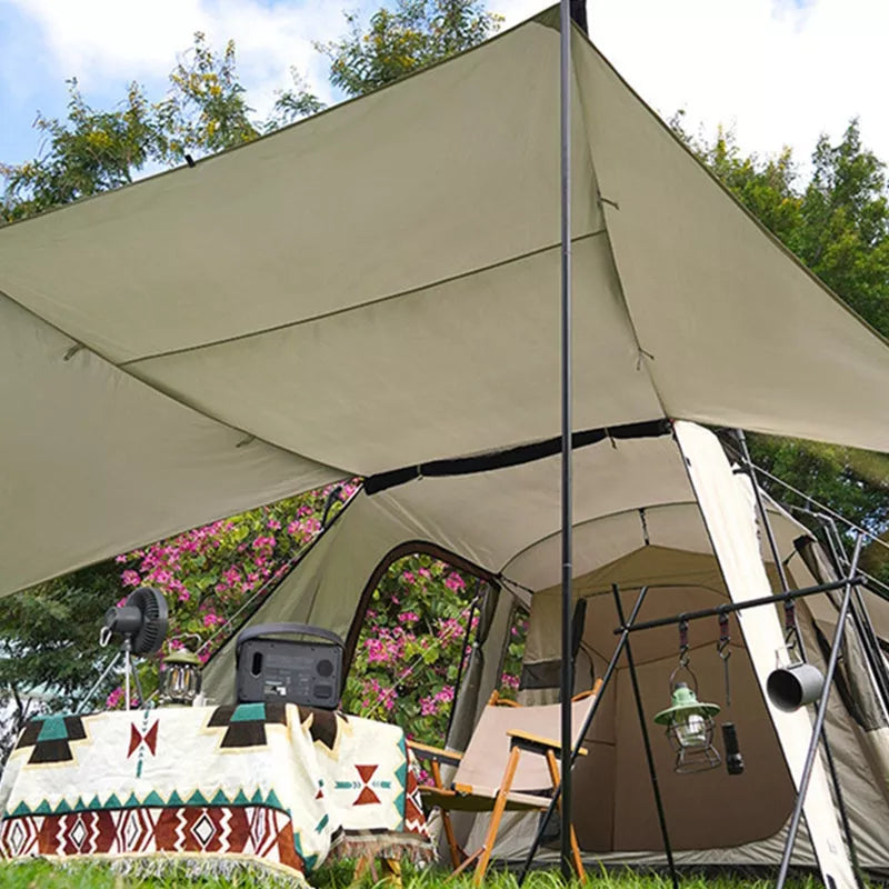 Landwolf Large Space Tunnel Tent for outdoor camping with UV protection and waterproof features