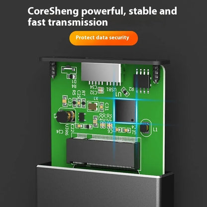Aluminium alloy M.2 NGFF to USB 3.0 SSD enclosure, 110x40x9.2mm, in black or silver
