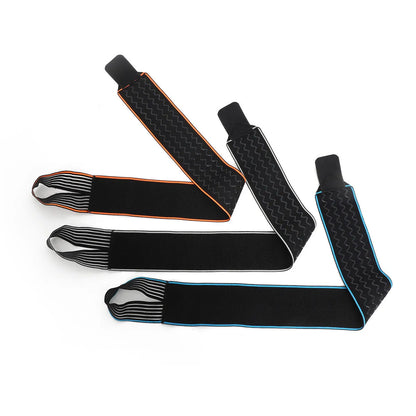 Elastic ankle support bandage for sports winding application in black, blue, or orange free size