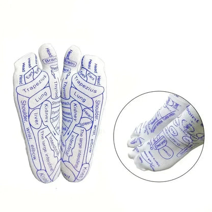 Acupressure reflexology socks for foot massage and pain relief