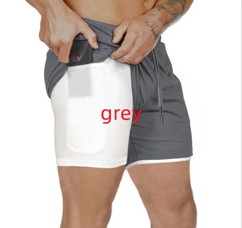 Premium compression shorts with pockets for men, perfect for gym and casual wear