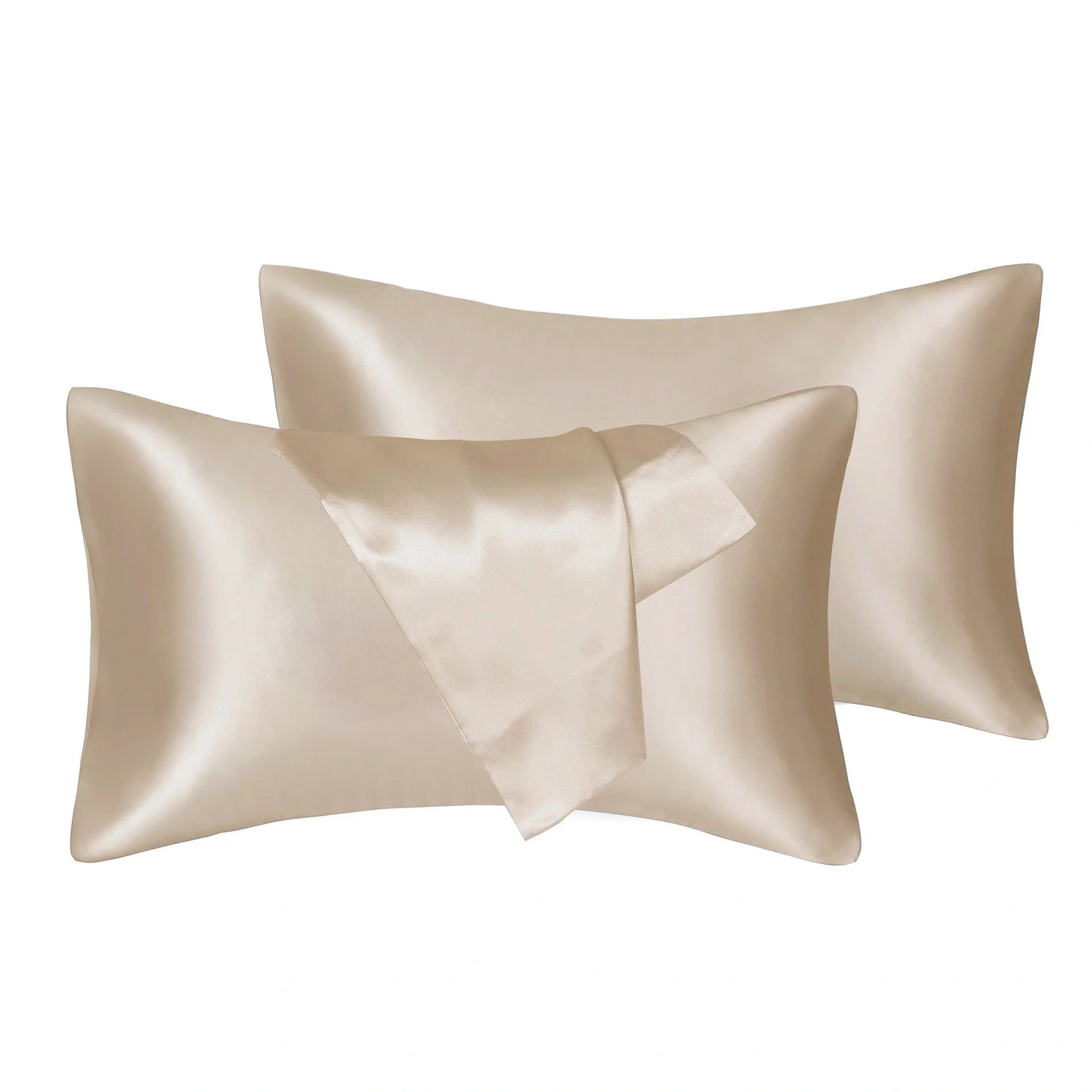 75D Satin Artificial Silk Pillowcase in various colours and sizes