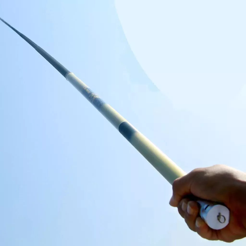Super Light Nest Fishing Rod in silver and gold, lengths 8-15 meters