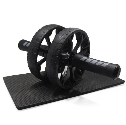 Premium abdominal roller with supportive mat, designed for core strengthening and toning exercises