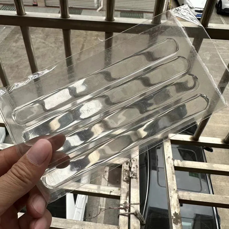 Clear 3D protective stickers for car door handle bowl scratch prevention.