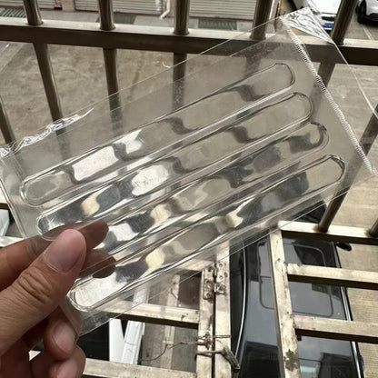 Clear 3D protective stickers for car door handle bowl scratch prevention.