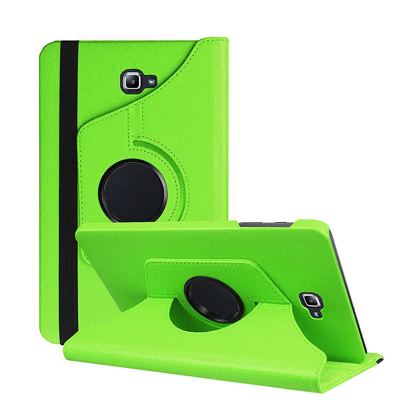 Rotating clamshell leather protective case for Apple iPad 1 tablet in multiple colour options.