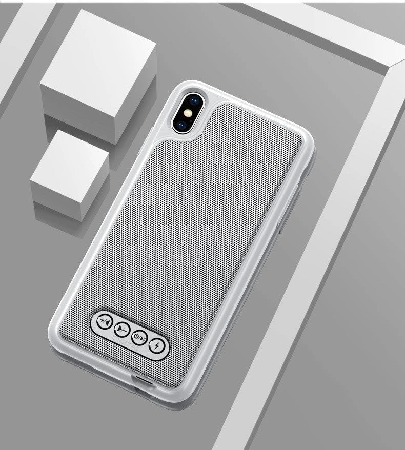 3-in-1 Bluetooth Speaker Phone Case for Apple iPhone with HD microphone and charging clip