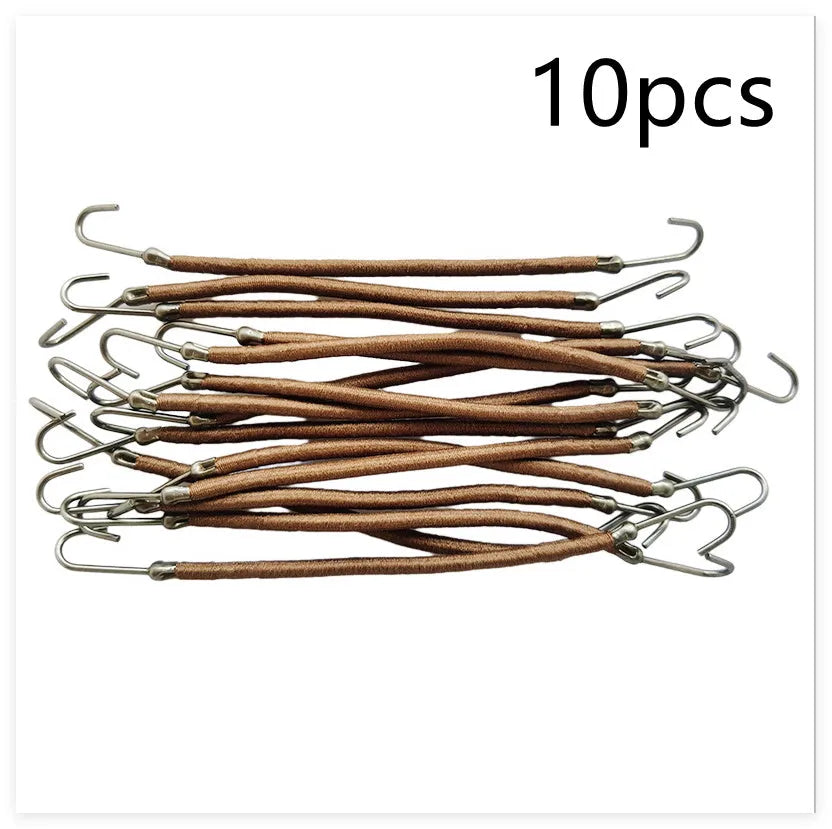 Double hook hair styling tool for wigs in solid colour weave design