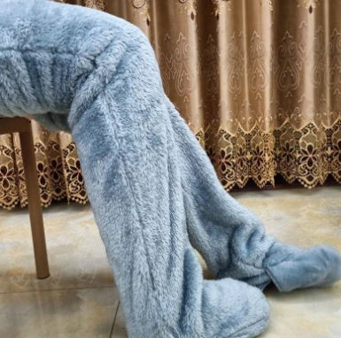 Cozy over-the-knee fuzzy socks in a variety of colors for winter warmth and comfort