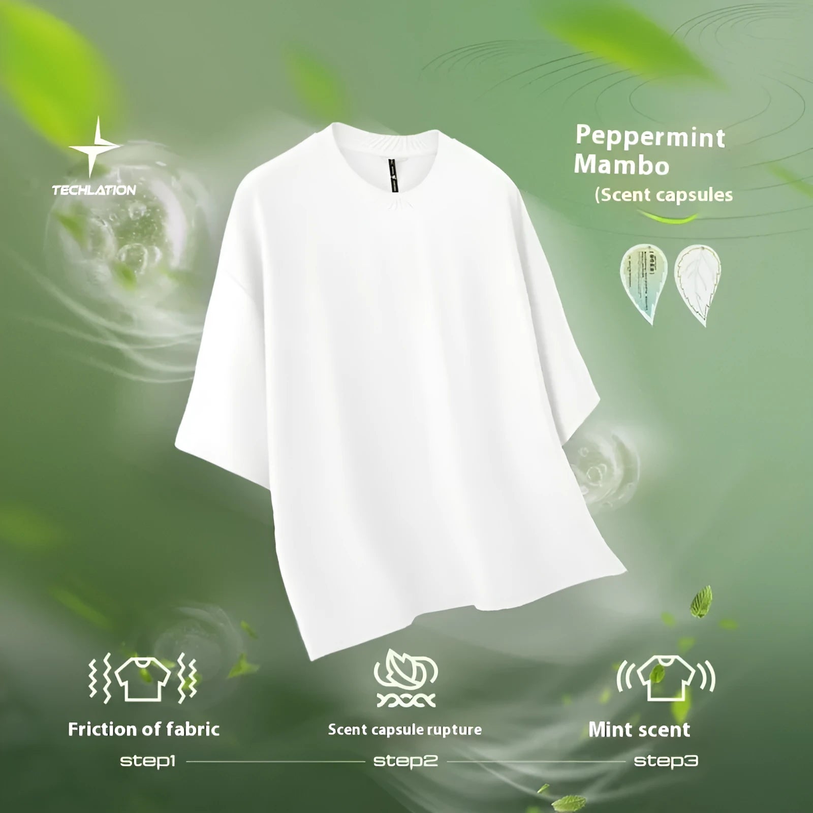 Men's sand grey quick-drying short sleeve T-shirt with loose regular fit on hanger