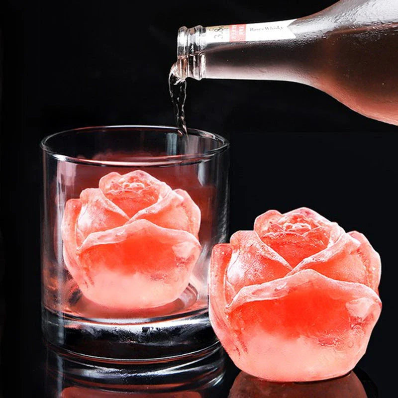 Versatile silicone rose-shaped mold for crafting candles, soaps, chocolates, and more