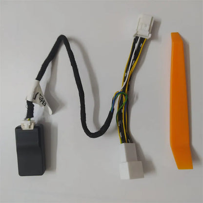 Black Toyota tyre pressure monitoring display module with power cord for no-broken-wire installation