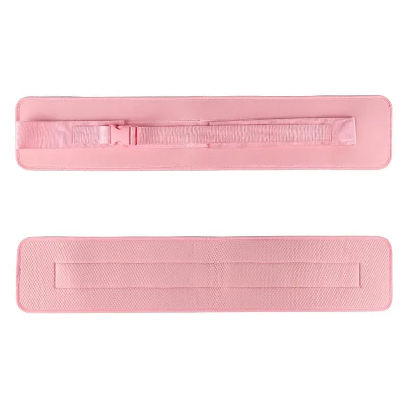 Black or pink weight-bearing hip bridge auxiliary strap fitness belt for lumbar support during dumbbell exercises