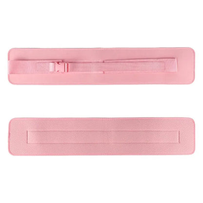 Black or pink weight-bearing hip bridge auxiliary strap fitness belt for lumbar support during dumbbell exercises