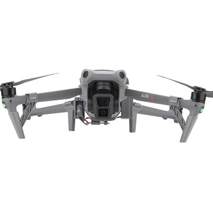 Dark grey ABS drone thrower for DJI Air 3 with USB charging and height extension tripod, 500g capacity.