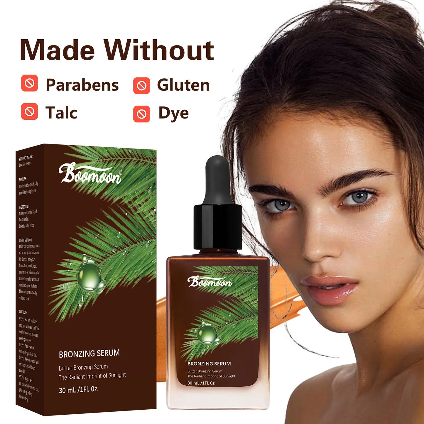Bronze Black 30ml contact lens care solution bottle with moisturising formula