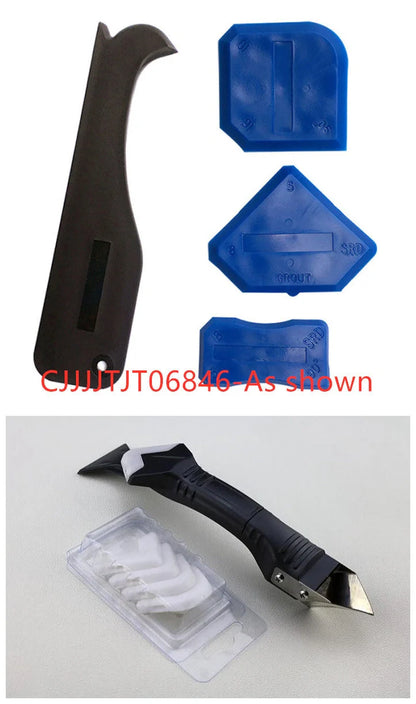 3 in 1 Silicone Removal and Caulking Tool Kit with 8 pieces for versatile sealing projects