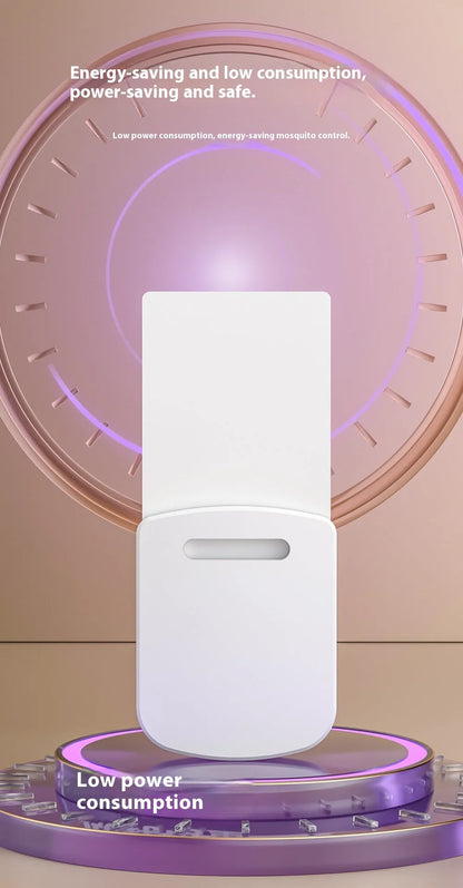 White UV mosquito killer lamp with USB charging port and adhesive insect catching boards