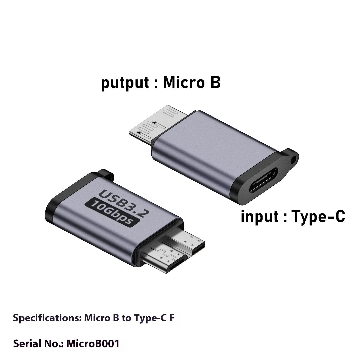 Micro-B USB adapter converter showing Type-C and USB to Micro-B connections for charging and data transfer