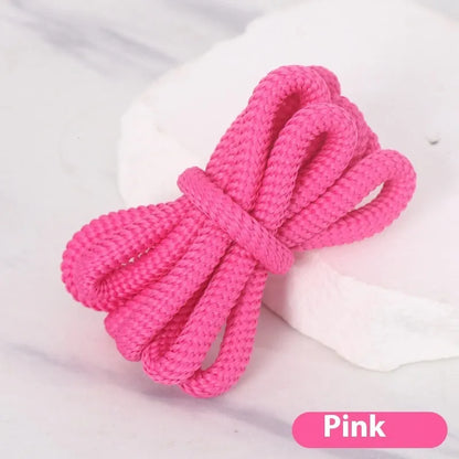 Oval shoelace adapter rope in various colours, showing 1.0cm width and length options for sweatshirts and hats.