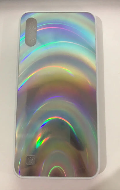 Rainbow mirror glitter phone case with slim-fit TPU PC acrylic back cover and precise cutouts
