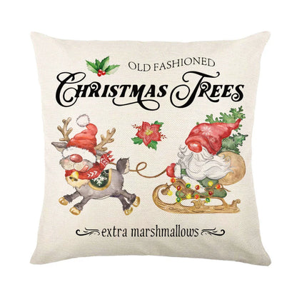 Cozy snowflake throw pillow covers with vibrant holiday designs in multiple color options
