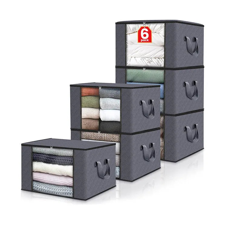Non-woven storage bag in beige with Japanese handbag design, seal closure, and dimensions 60x40x35cm for quilt organisation