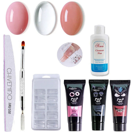 Professional Nail Art Extension Glue Set with Phototherapy Gel for healthier, stunning nails