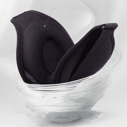 3D No Nose Wing Eye Mask in black with memory foam for fatigue relief