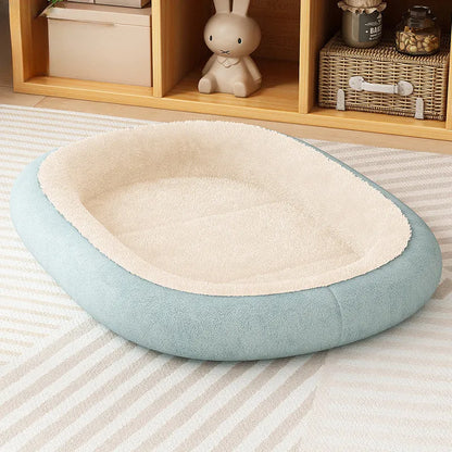 Thickened fabric dog and cat kennel for small medium pets in coffee, grey, green, or pink.