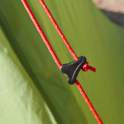 Silicon-coated poleless tent in camouflage green, featuring rainproof design and lightweight aluminum poles