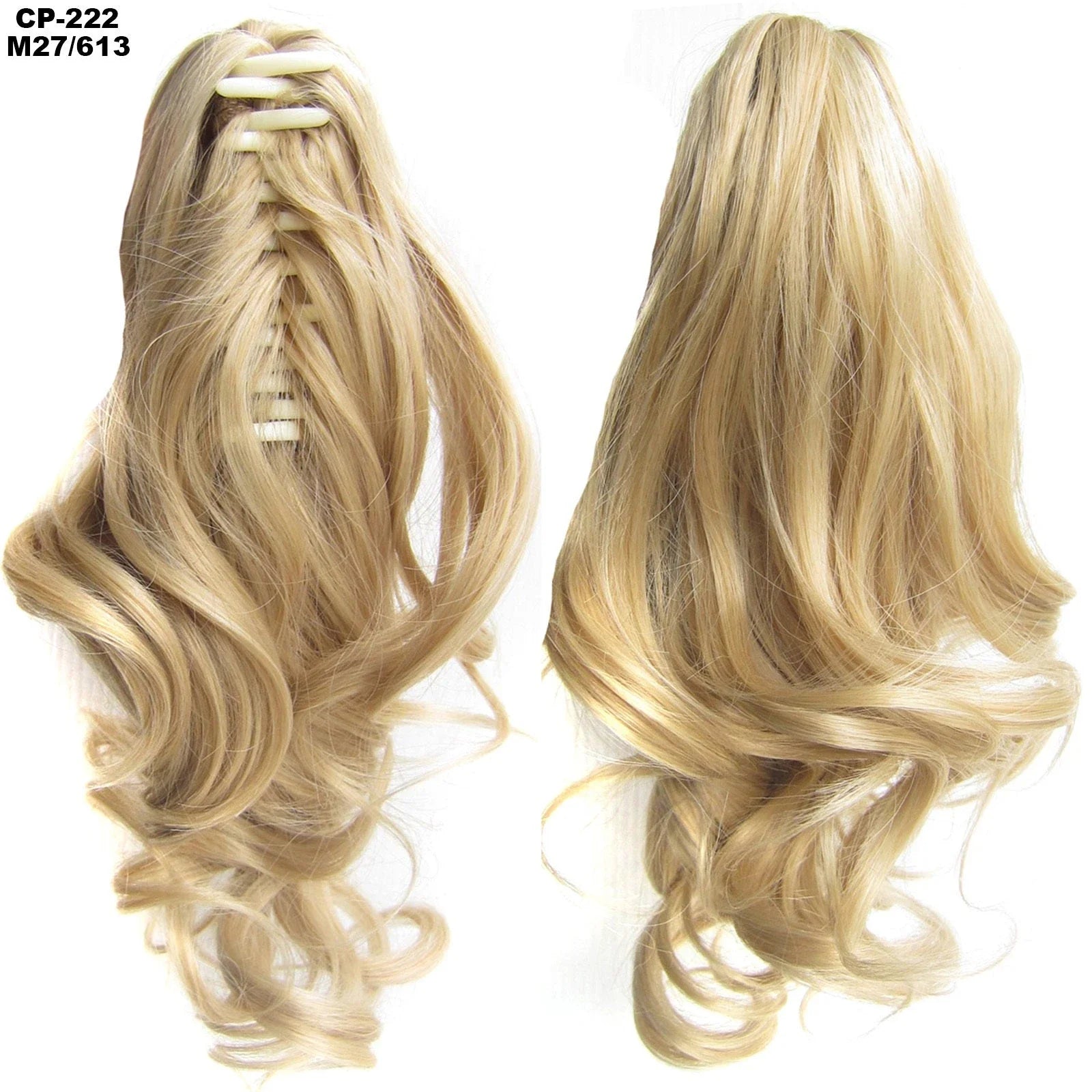 Stylish ponytail hair extension with natural-looking waves for a glamorous hairstyle