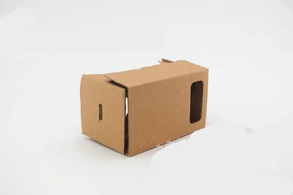VR Cardboard Glasses foldable headset for 6-inch smartphones with 3D lenses and adjustable straps