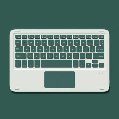 Wireless Bluetooth keyboard and mouse combo kit in pink with charging cable