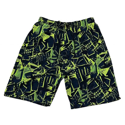 Men's loose casual beach trousers with striped pattern in quick-drying ice silk fabric