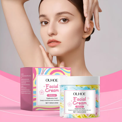 Sakura Butter Cream 100g moisturising face cream in 5.7cm cube jar