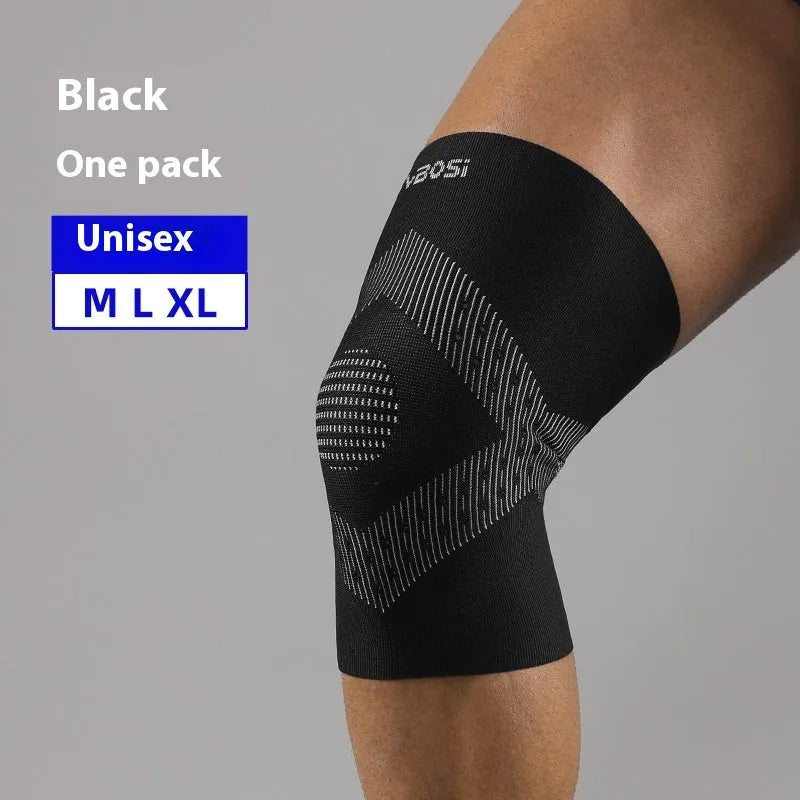 Adult sports knee pad in polyester fibre, available in sizes M, L and XL and six colours