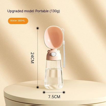 Premium Portable Pet Water Bottle and Food Container for Outdoor Adventures and Travel