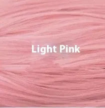 A long curly synthetic lace wig in a highlight gradient colour, shown on a wig stand.