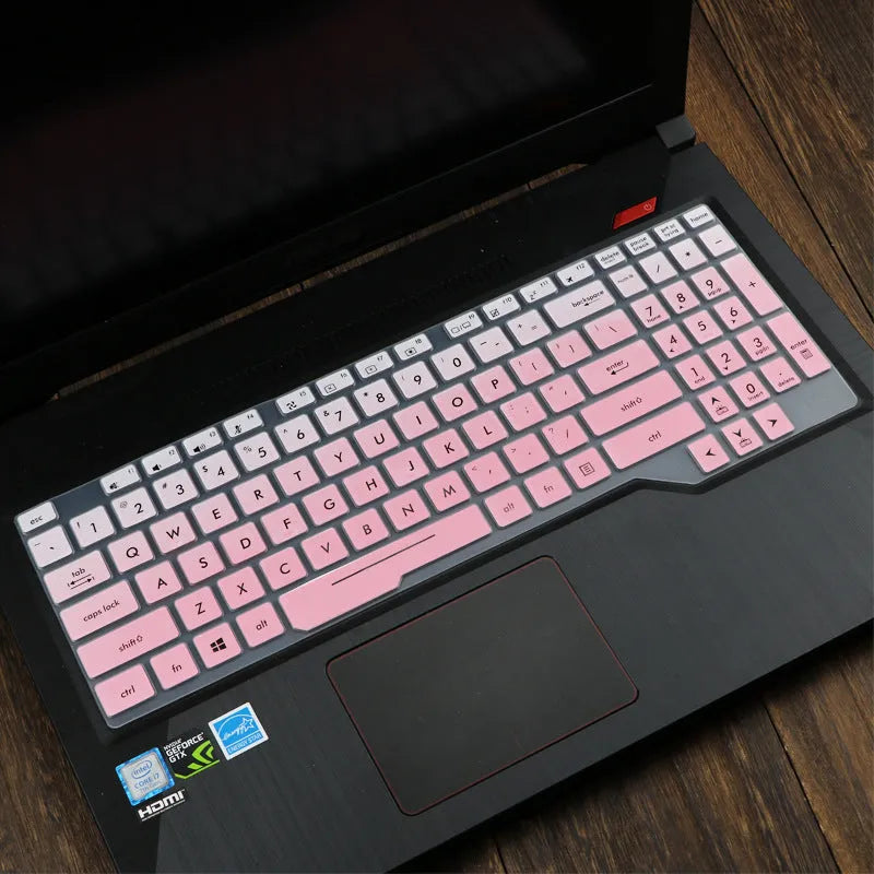 ASUS Flight 15.6-inch laptop keyboard protective film cover in translucent colour on keyboard