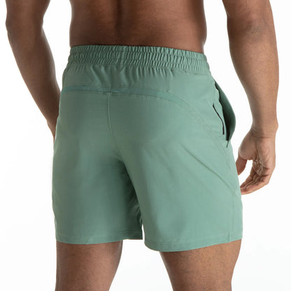 Men's polyester mesh stitching casual sports shorts in multiple colours for running and basketball